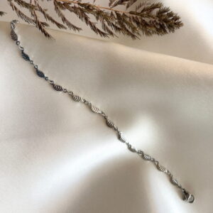 753-Mon-Couleur-sieraden-by-Alinde_armband-RVS-zilver-blaadje